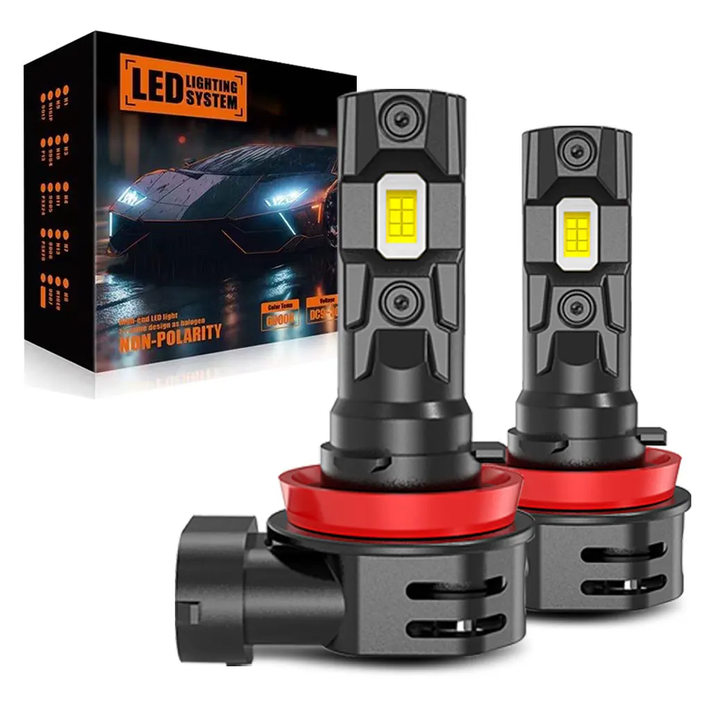 LED Headlight 30000LM H8 H9 H11 9005 HB3 9006 HB4 H16 JP 150W Canbus CSP Turbo Fan Auto Lamp 6500K 12V