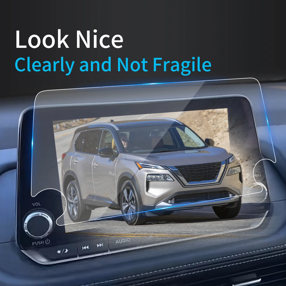 

Автомобильные наклейки, Защита экрана для Carplay Nissan Rogue 2023, дисплей, закаленное стекло, защитная пленка, навигация, автомобильные аксессуары