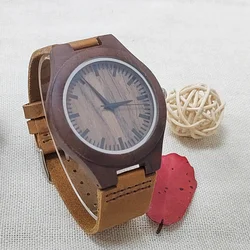 Women's and Men's Quartz Wood Wristwatch - Customizable, Wholesale & Dropshipping Available - Yes (Bronze)