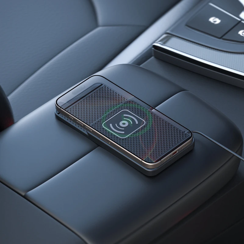 1M Long Wire USB/TYPE-C Quick Charging Mat Home Car Mobile Wireless Chargers Pad Charger Adapter Stand Phone Non-slip Holders