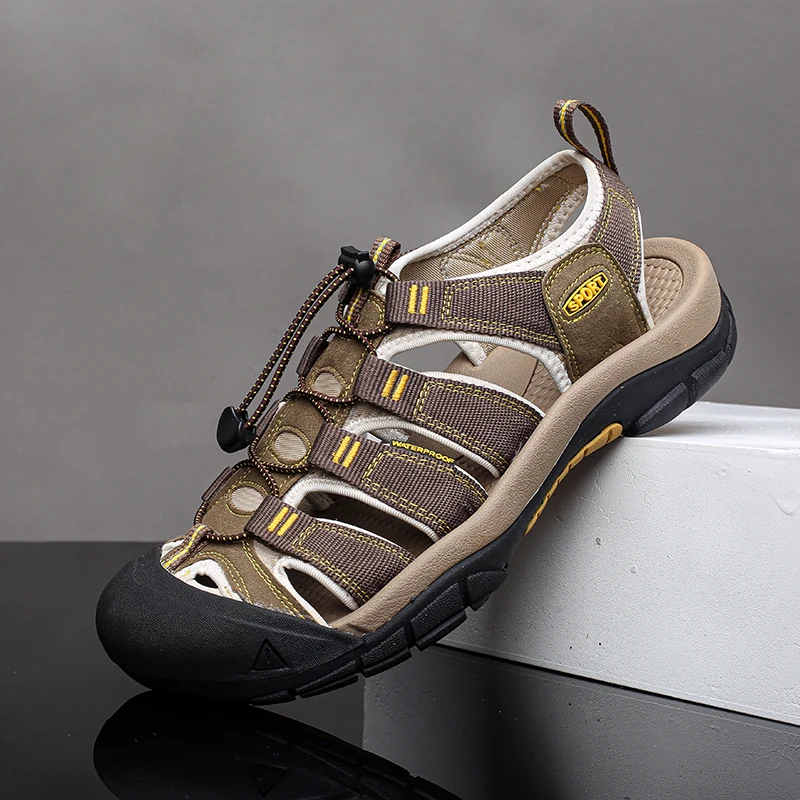 Male Beach Shoes Non-Slip Summer Men Casual Summer Shoes Breathable Sandals Slippers Quick Dry Wading Aqua