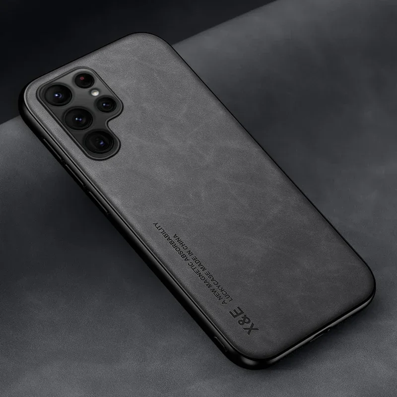 Premium Faux Leather Case with Car Mount Support