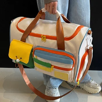 Borsa da viaggio, borsone, zaino per allenamento yoga e nuoto, borsa a tracolla a tracolla, adatta per uomini e donne