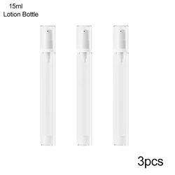 Compact Refillable Press Pump Bottle for Lotion and Spray - Portable Cosmetic Dispenser for Travel Essentials (15ML Lotion Bottle)