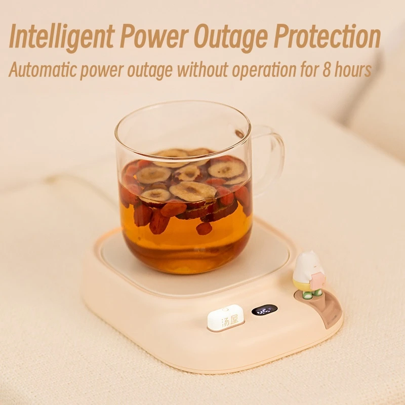 40W Coffee Cup Heater Mug Warmer 4 Temperature Settings Electric Hot Plate Warmer Coaster for Tea Milk Water Heating Pad 220V 3