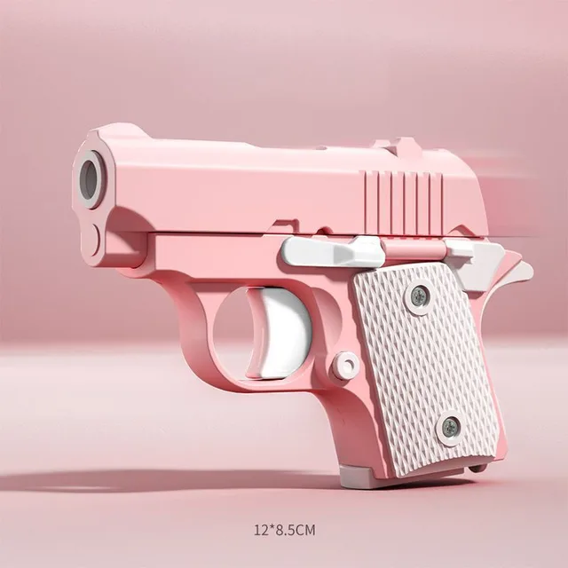 3D Printed Model Gravity Straight Jump Mini Toy Carrot Gun Non-firing Bullet Radish Toy Gun Kid Stress Relief Toy 4