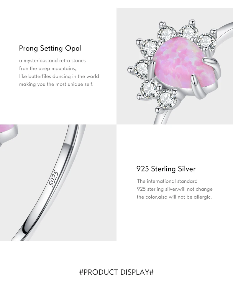 MODIAN 2023 925 Sterling Silver Exquisite Opal Rings For Women Fashion Sense Of Design Wedding Anniversary Gift Fine Jewelry MODIAN 2023 925 Sterling Silver Exquisite Opal Rings For Women Fashion Sense Of Design Wedding Anniversary Gift Fine Jewelry