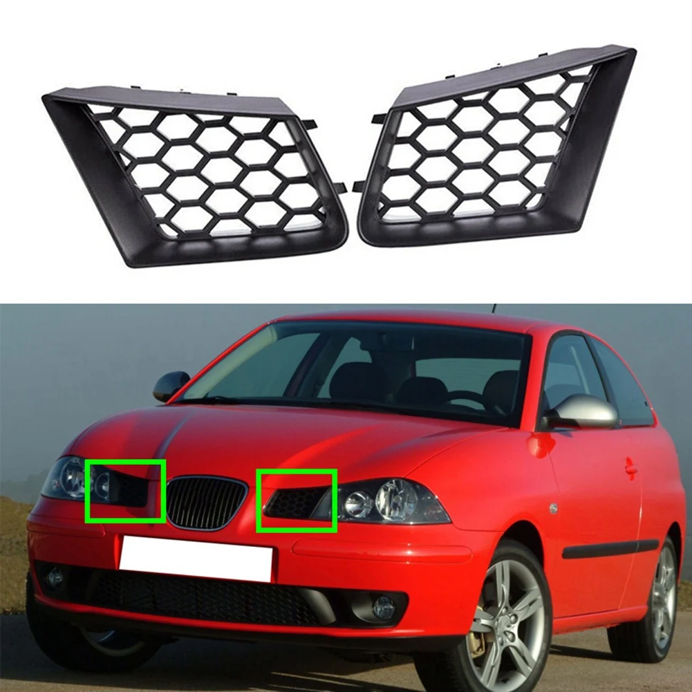 Pair Honeycomb Front Upper Bumper Grill for Seat Ibiza Typ 6L Cordoba  2002-2009 Matte Black Heatproof Radiator Grill Grille - AliExpress