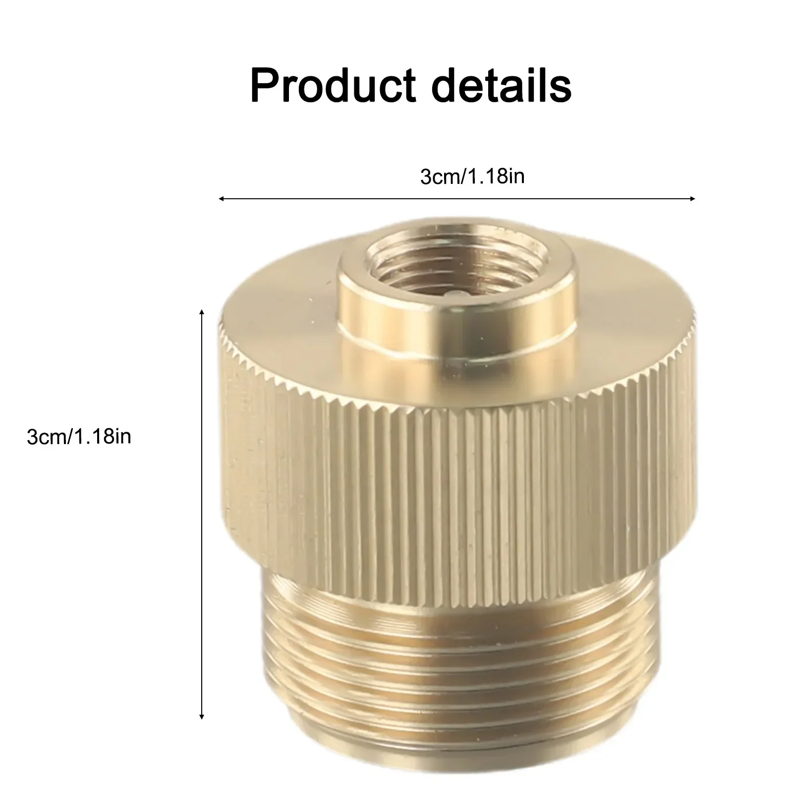 Gas tank converter gas tank adapter gas adapter Camping Stove Gas Tank Adapter Valve 1"-20 UNF To 7/16"-28UNF For MAPPGasTankCampingStoveAdapterAccessories