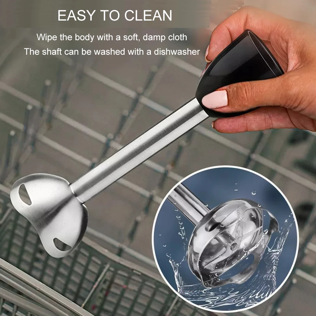 4-In-1 Handheld Blender Set, Including Multi-Function Stick Blender, Whisk, Chopper And Beaker, Suitable For Food Processing & B 4