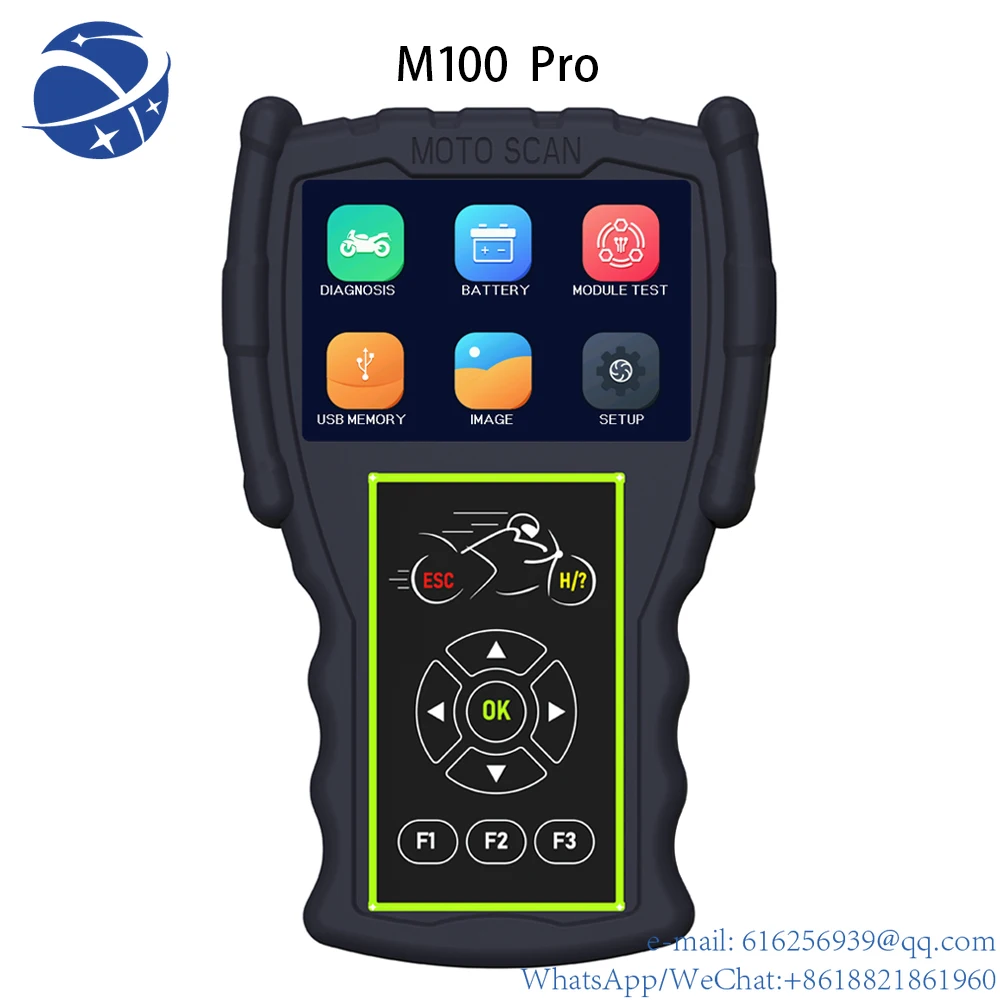 

yyhcIn stock M100 Pro Motorcycle Scanner D87D88 Function Diagnostic Tool OBD Version Battery Tester Diagnostics