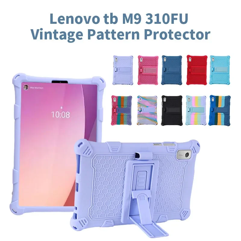 para Lenovo Tab m9 m Tb310fu Tb-310xu Case 9.0 Polegada à Prova de Choque Silicone Kickstand Crianças Tablet Capa para Lenovo Tab m9 Fundas