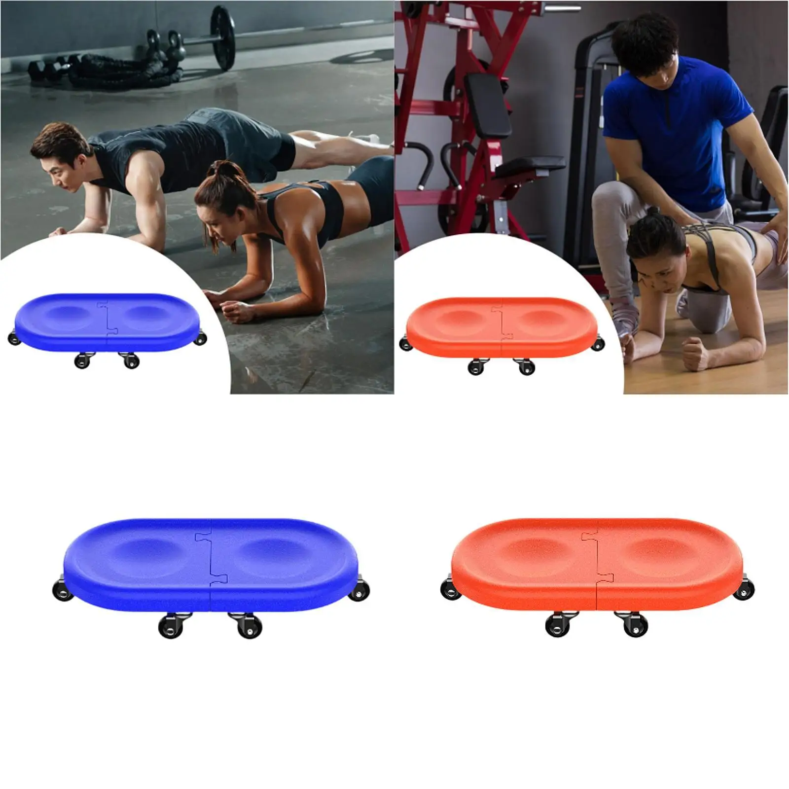 6 Wheel Abdominal Roller Disc 360 Degree Rotatable Abdominal Muscle Wheel