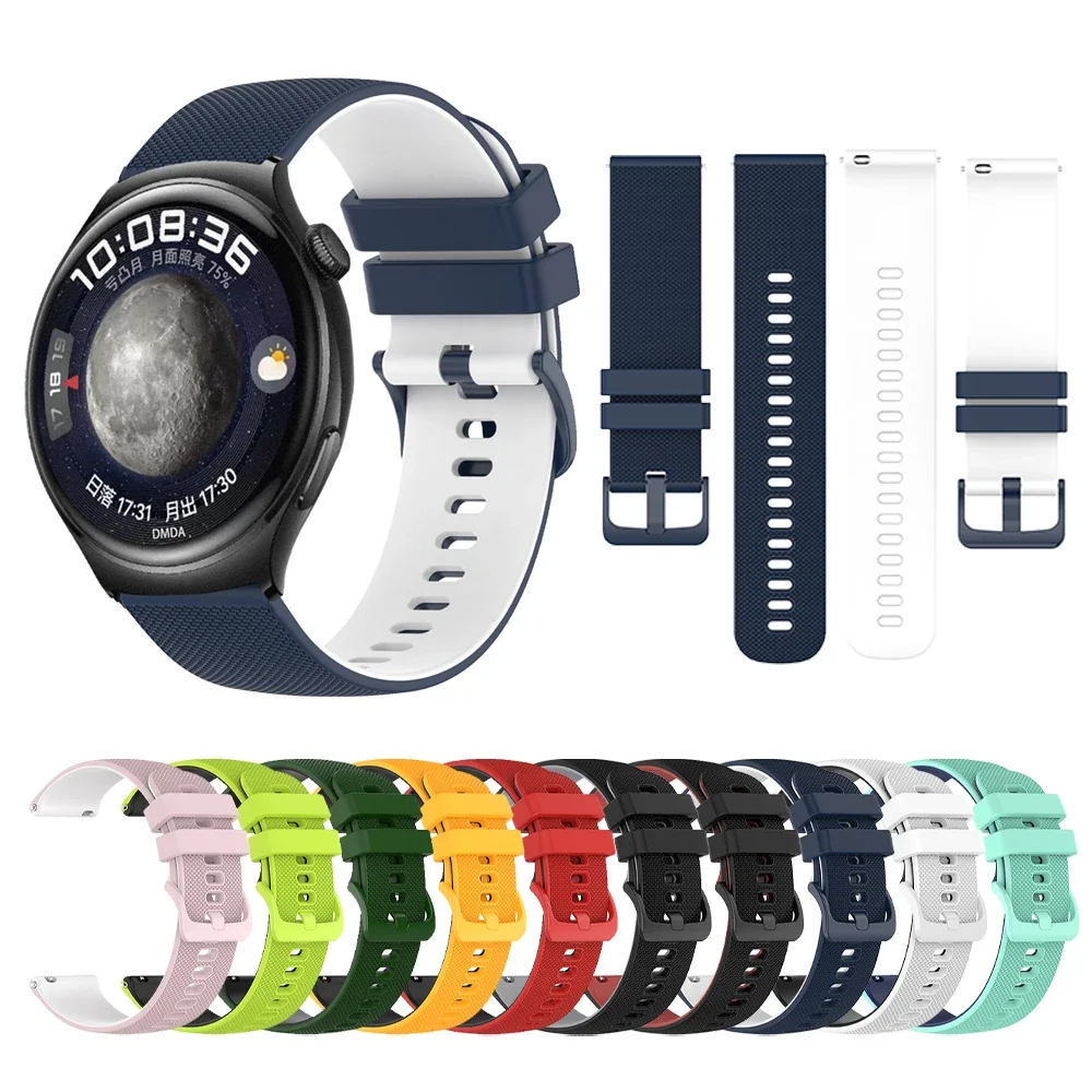

20 22mm Sports Band For HUAWEI WATCH 4 GT3 GT2 Pro 42mm 46mm Buds Silicone Strap For Honor GS Pro Magic watch wristband Bracelet