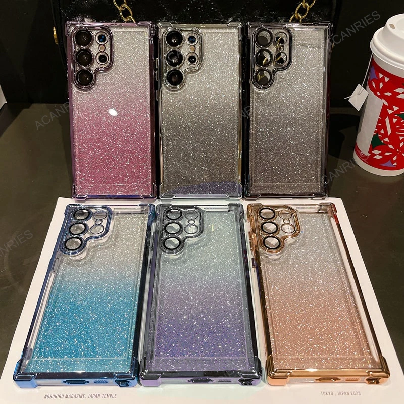 Glitter Plating Silicone Soft Case with Four-Corner Anti-Shock Protection for Motorola Moto G Series