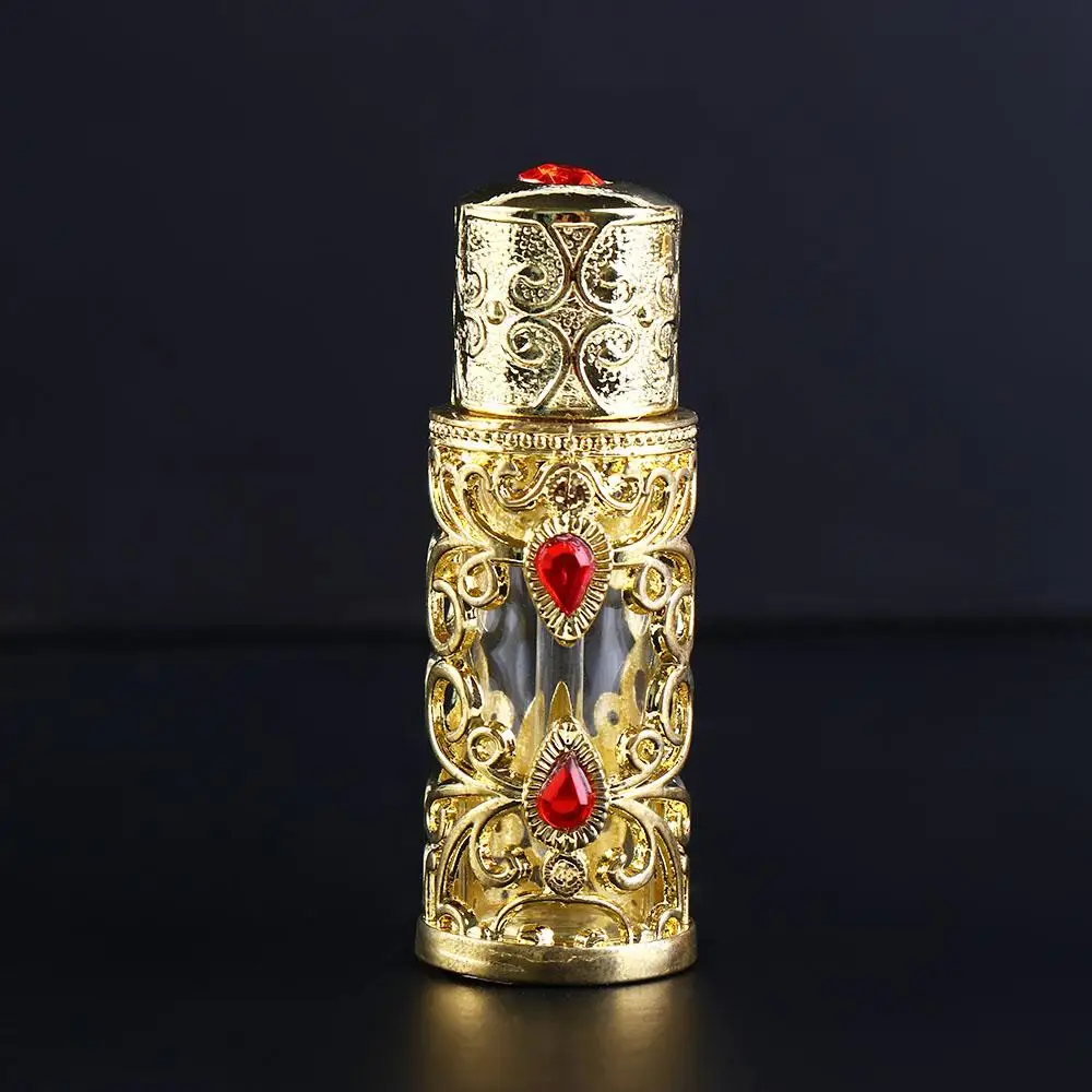 Alloy Dropper Arabian Style Dubai Middle East Style Perfume Bottles Cosmetic Container Refillable Bottles Essential Oil Bottles