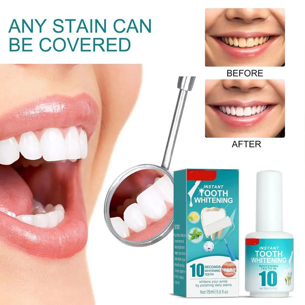 Tooth Stain Removal Tooth Paint teeth whitening gel Instant Whitening Tooths Whitener For Sensitive Teeth Whitening Gel Professional Bleaching 15ml