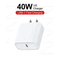 High - Speed 40W USB - C Fast Charger with PD Charge Cable Accessories - US Charger No Cable