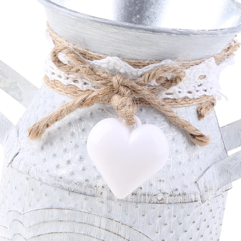 

Primitive Rustic Flower Pot for Wedding Home Décorations Look Milk Jug Vases Table Centerpiecez Petite Size