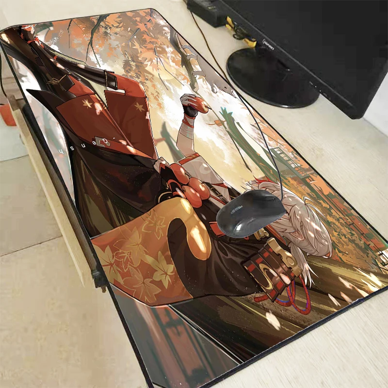 

Kaedehara Kazuha Genshin Impact Mousepad Company Mouse Mat Deskpad Manga Room Rug Carpet Table Mat Wristpad Table Pc Gamer