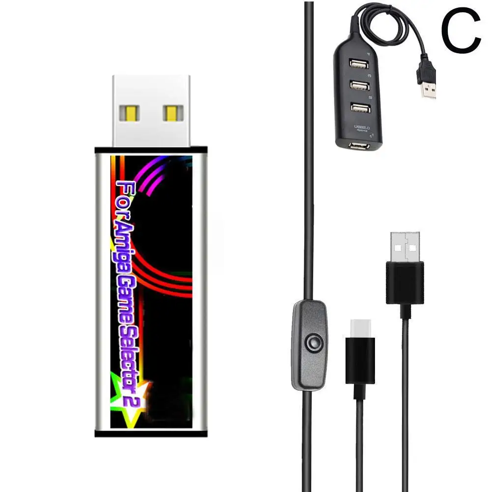 

Starter Power Cord For Amiga 500 Mini Game Launcher V2.2 Fpr AGS Game USB Launcher Games Accessories