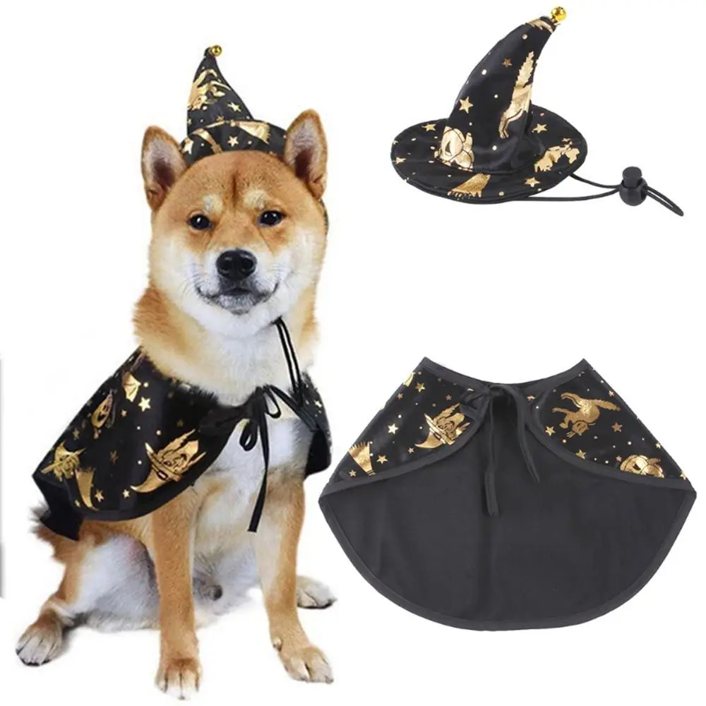 

Funny Cloak Party Dressing Funny Halloween Apparels Puppy Collar Pet Halloween Costume Dog Halloween Set