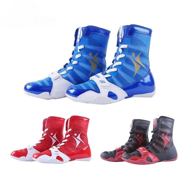 Professional Weight Shoes Men Women Breathable Boxing Shoes for Unisex Hard-Wearing Fighting Man Breathable Boxing Boots