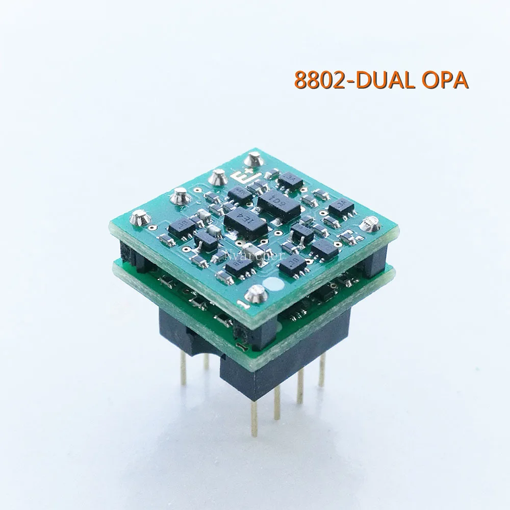 nvarcher-1pcs-op8802-dual-op-amp-module-discrete-component-replace-opa1612-lme49720-opa2604