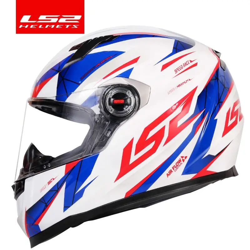 

LS2 FF358 Full Face motorcycle helmet high quality ls2 Brazil flag capacete casque moto helm ECE approved no pump motocross