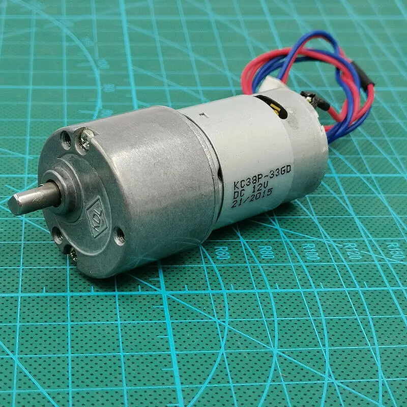 Micro 33Mm Full Metal Gearbox Motoriduttore Dc6V 9V 12V 36Rpm Motore Di Riduzione Della Coppia Di Grandi Dimensioni A Bassa Velocità Per Smart Robot C