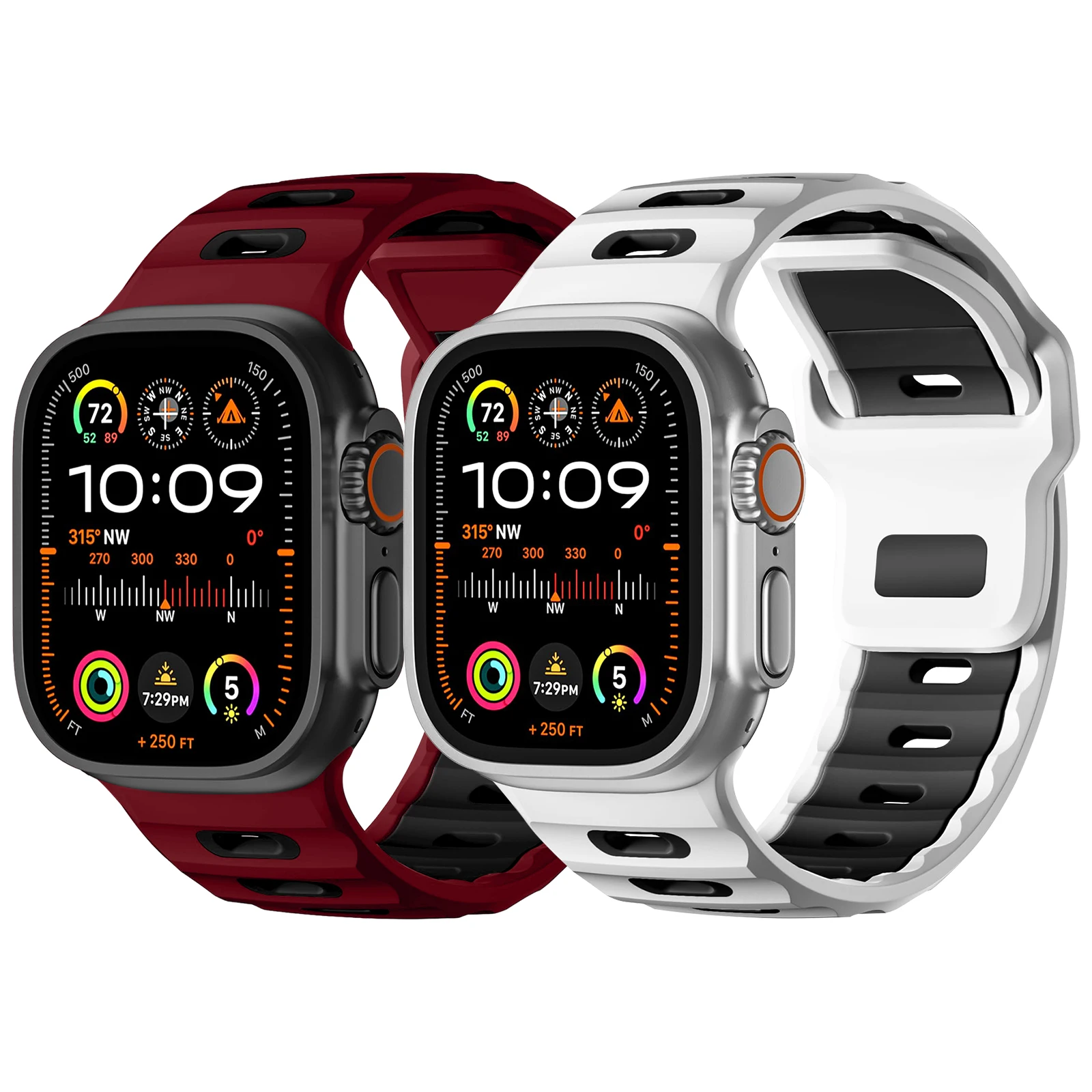 ตัวเลือกสินค้า สร้อยข้อมือซิลิโคน Apple Watch หลายขนาด ใส่สบาย ทนทาน