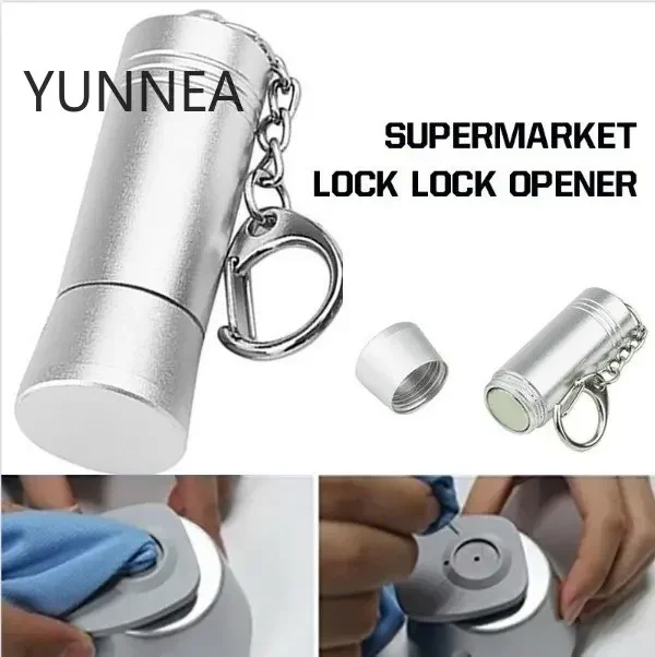 

Small Red Lock Releaser Mobile Phone Hook Lock Unlock Supermarket Anti-theft Unlocking Device Mini Portable Releaser Edc