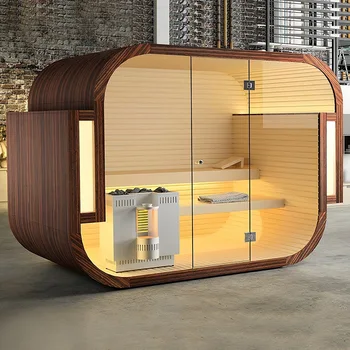 Wooden dome for 4-6 people  Garden sauna room with outdoor 1