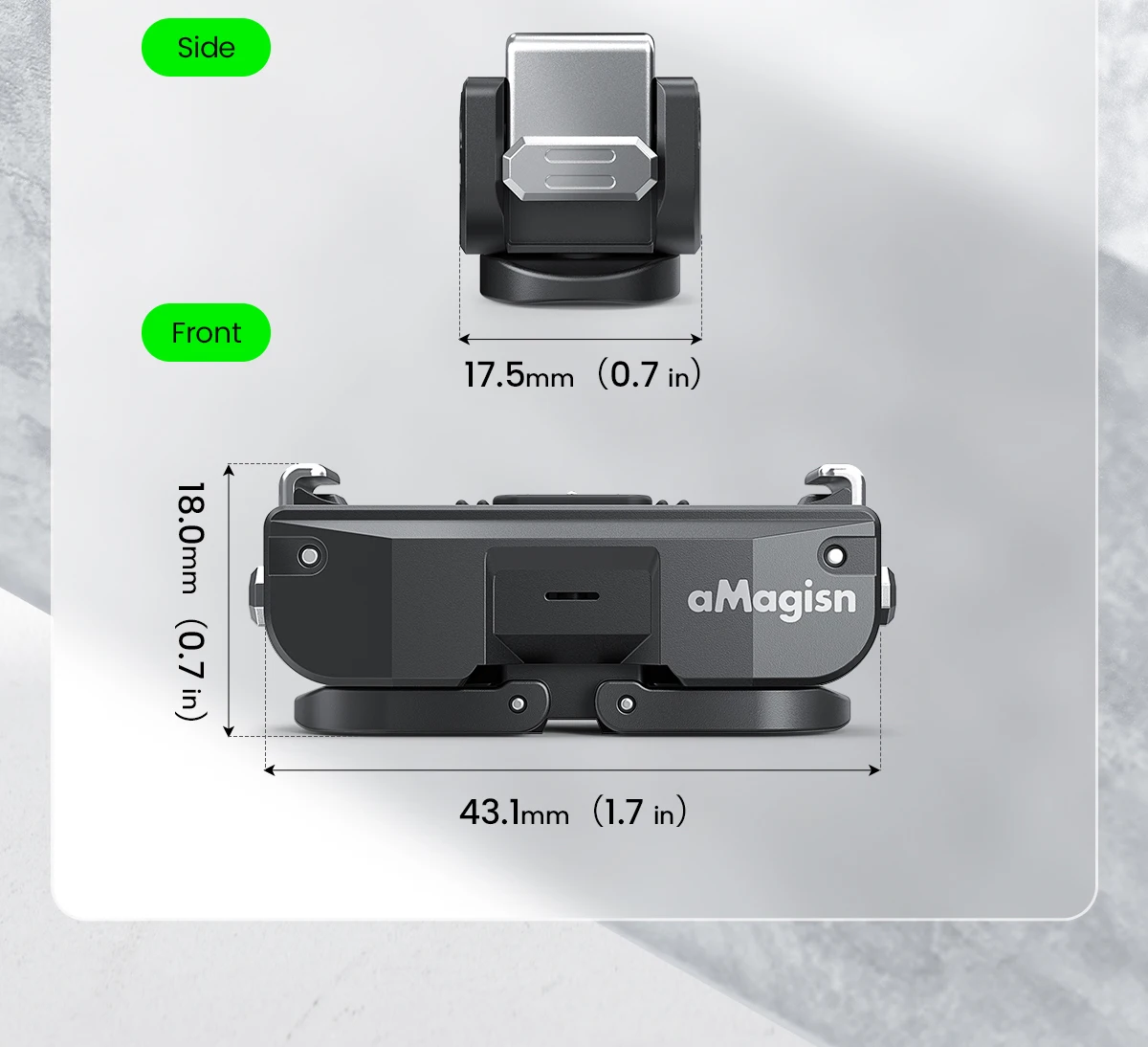 Magnetischer Schnellverschluss-Ladeadapter mit zwei Klauen für DJI OSMO Nano-Zubehör, Dual-Klauen-Schnittstelle – Detail 23