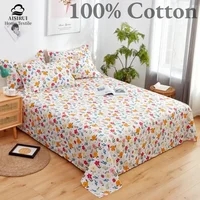 100% Cotton Luxury Super Soft Microfibe Pure Cotton Bed Sheets Double Queen King Bed European and American Bedding 150 180 200 1