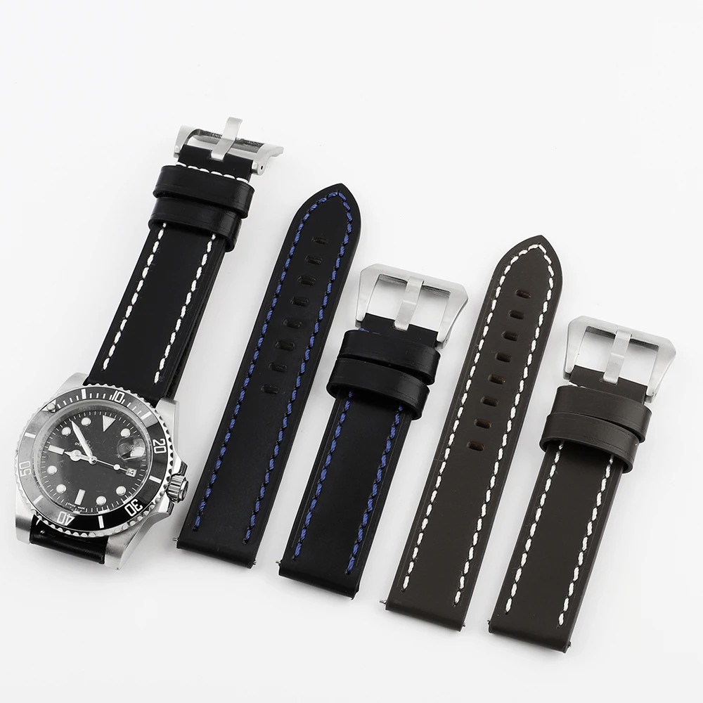 Hand-Stitched Quick Release 20mm Watch Strap – Premium Handmade Wristband Accessory