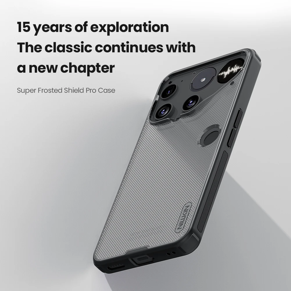 Nillkin Super Frosted Pro Protective Case - Soft TPU & Hard PC Back Cover