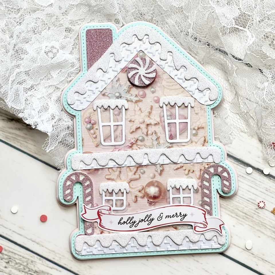 Fustelle In Metallo A Forma Di Pigna Per Scrapbooking E Goffratura, Set Da Taglio Fai Da Te Per Biglietti E Album, Compatibile Con Sizzix Big Shot - 4