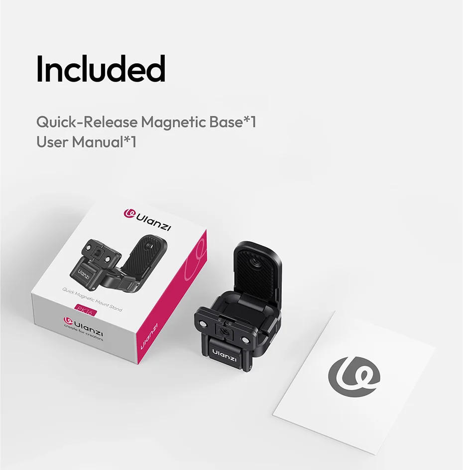 Magnetic Base for Pocket 3 Magnetic Grip Adapter 1/4'' Action Gopro Ports for O