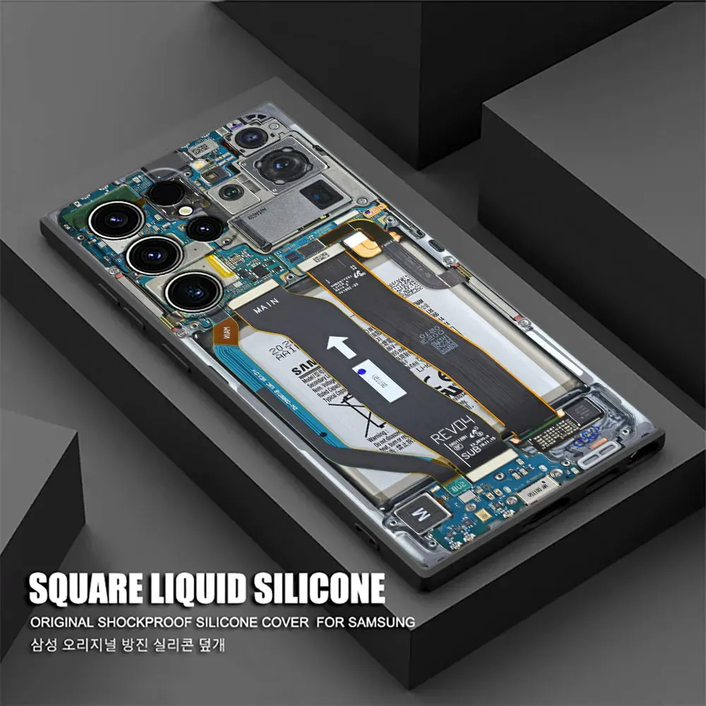 Kassetten-Musikband-Design Schaltkreisplatine Kamera S26Ultra Hülle für Samsung Galaxy S26 S25 S24 S23 S20 S21 FE S22 Ultra Plus Handyhülle – Detail 10