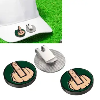 재미있는 미들 핑거 테마 골프 공 마커, 초보자 다리미, 활기찬 색상, 남녀공용, 직경 2.5cm, 연인 프리미엄 골프 액세서리