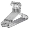 Hangers Stainless Steel 40 cm 20Pcs Hangers for Clothes Standard Notched Hanger Space Saving 1
