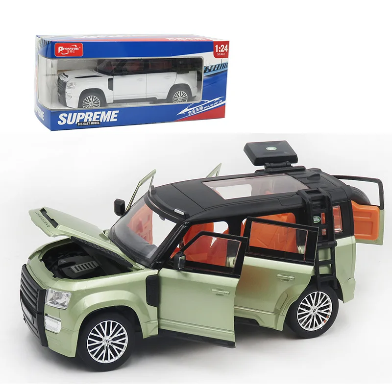 

1:24 Land Rover LUMMACLRAD внедорожник, литая модель автомобиля из металлического сплава со звуком, фотосессия, коллекция детских игрушек, подарки