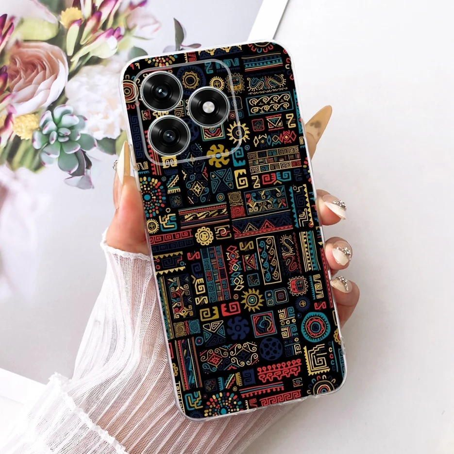 Cute Cat Luxury Painted Clear Silicone Soft Slim Phone Case Cover