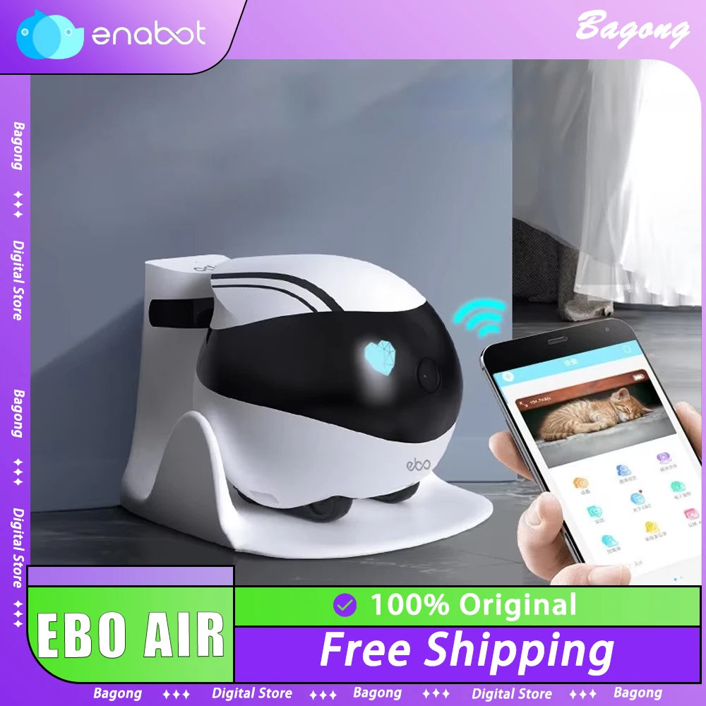 Enabot EBO AIR EBO SE Intelligent Robot Wireless Camera Robot Remote Monitoring Pet Companion Realtime Control Home Camera