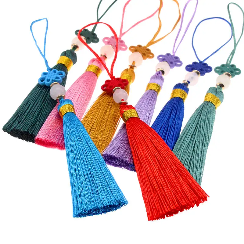 

2Pcs 65mm Small Tassel For Bookmark Mobile Phone Hanging Ear Accessories DIY Earrings Garment Backpack Craft Decorative Material