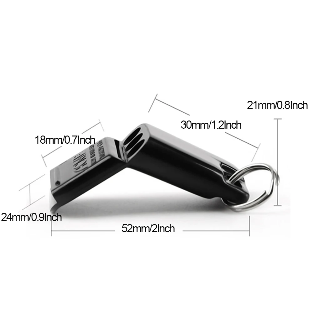 New Up 120 dB Three Holes Handheld Curved Specialist Referee Whistle for Basketball and Soccer Professional Rescue Whistles 3