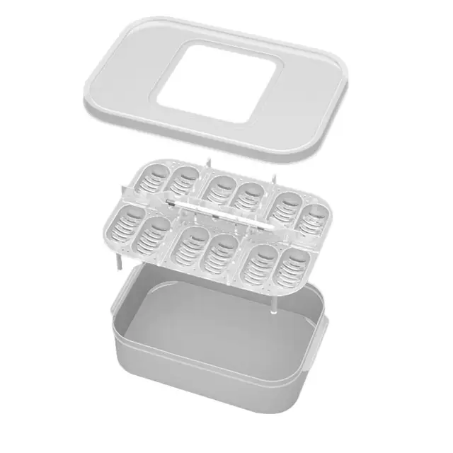 Lizard Breeding Container 16-Grid Multi-Grid Breeding Incubator Box For Maned Snake & Leopard Gecko Eggs Fluval Breeder Box