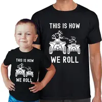 Men'S Four Wheeler Off Road Dirt Biker Father Son Trail  T-Shirts Graphic T Shirts Men Clothing Streetwear Dad Son Camisetas 1