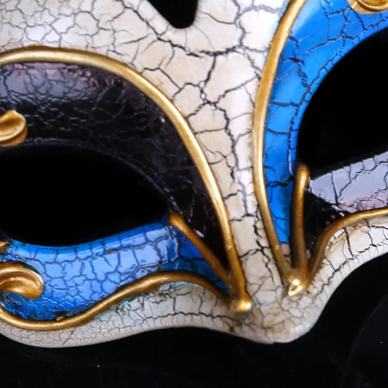 1pc Venetian Ball Masks Upper Crack Half Face Masquerade Mask Halloween Theme Party Cosplay Mask Dance Makeup Props